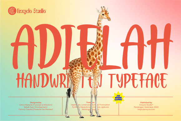 Adielah: A Handwritten Font for Digital Design