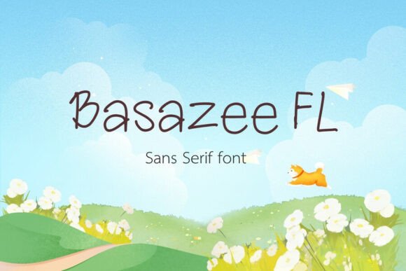 Basazee Fl: A Playful Typeface for Web Design