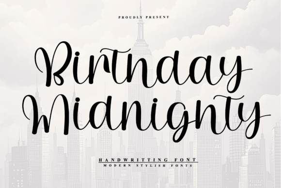 Birthday Midnighty: A Bold Font for Branding