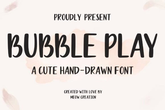Bubble Play: A Friendly Display Font for Web Design