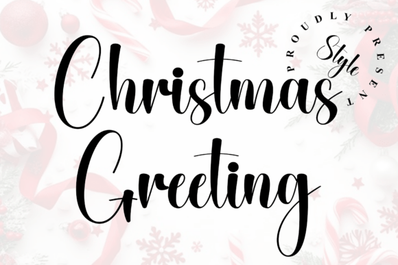 Christmas Greeting Font for Makers