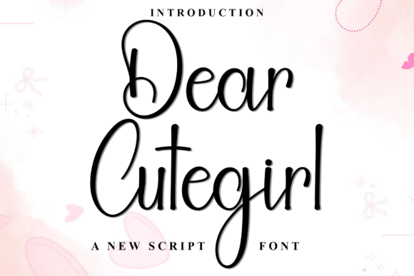 Dear Cutegirl: A Festive Script Font for Crafters