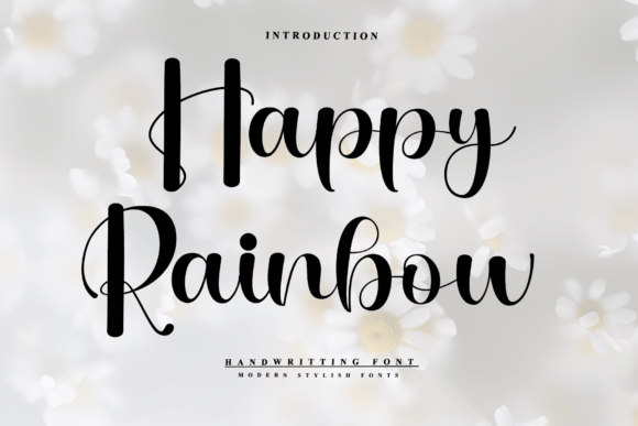 Happy Rainbow Font for Small Business Branding