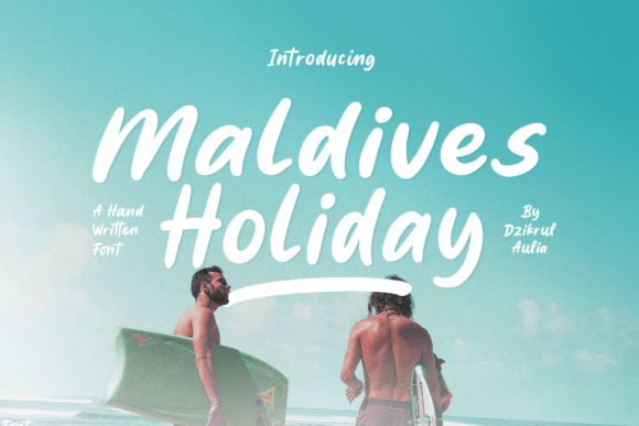 Maldives Holiday: A Handwritten Font for Brands