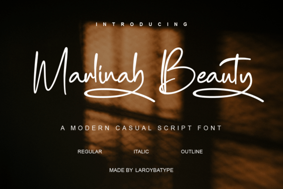 Marlinah Beauty: A Modern Script Font for Web Design