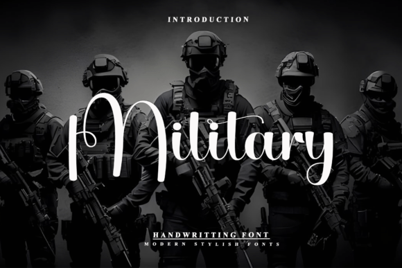 Military Font: A Handwritten Typeface for Branding