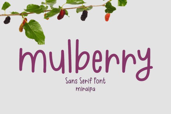 Mulberry Font: A Playful Typeface for Crafters