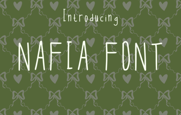Nafia Font: Hand-Drawn Charm for Crafters