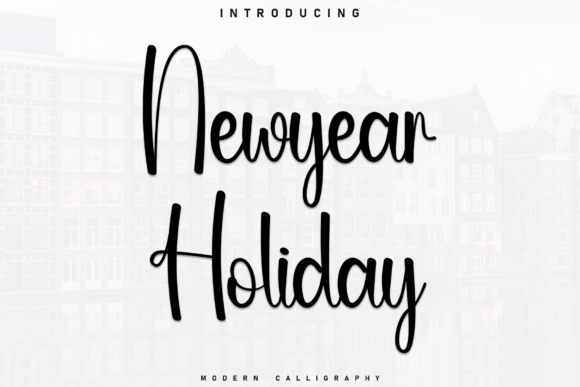 Newyear Holiday: A Handwritten Font for Crafters
