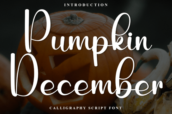 Pumpkin December Font for Makers