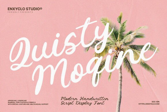 Quisty Moqine: A Retro Script Font for Branding