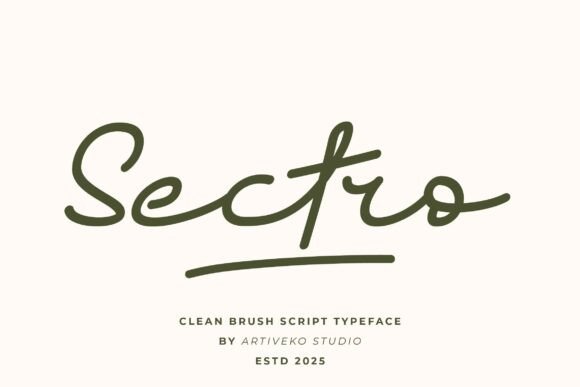 Sectro: A Refined Script Font for Web Design