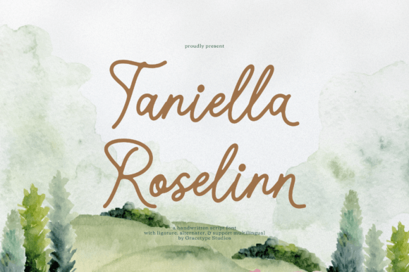 Taniella Roselinn Font for Crafters