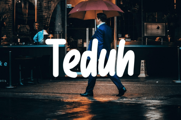 Teduh: A Modern Typeface for Consistent Branding